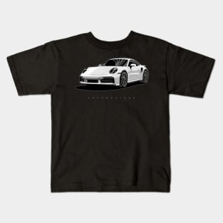 911 turbo illustration graphics Kids T-Shirt